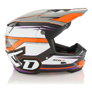 6D ATR-3 Hyper MX Full Face Helmet - Gloss Neon/ Orange/ Purple