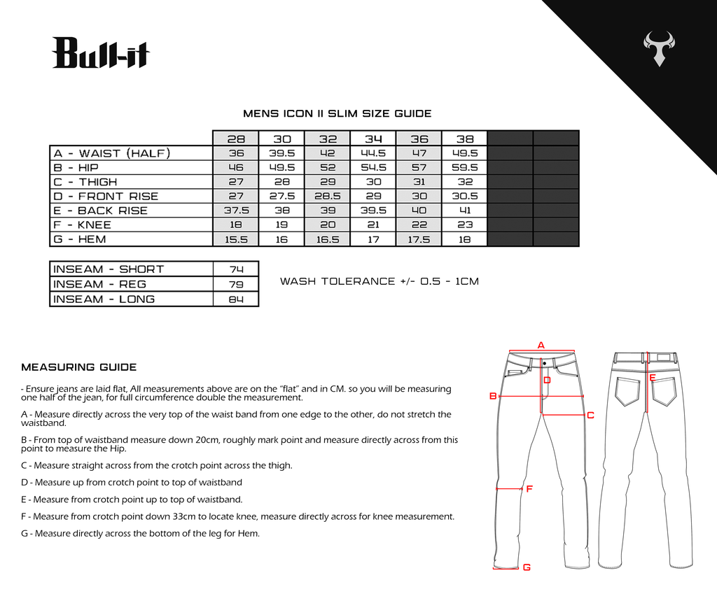 Bull-It 20 Mens Stone Straight Tactical (Aa) Regular Jeans - Black