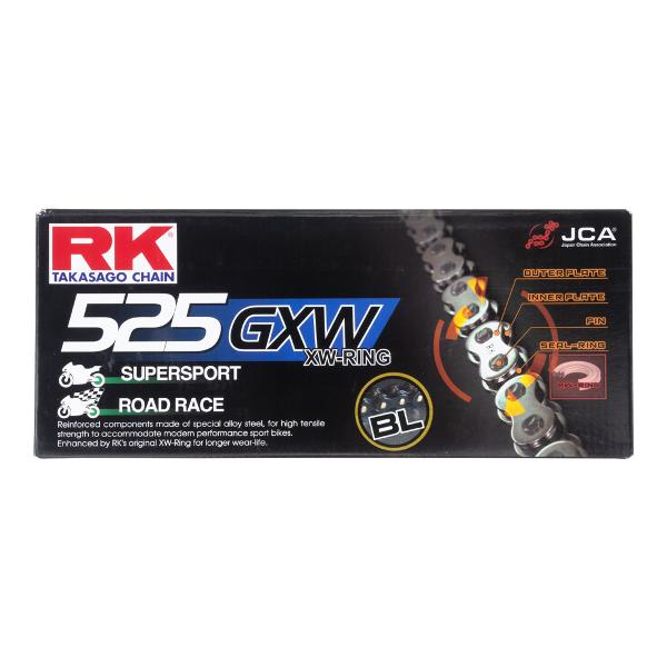 RK 525 GXW 120L XW Ring Chain Black RL