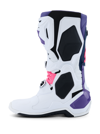 Alpinestars Tech 10 (MY20) Boots - White/Violet/Navy Blue/Fluropink