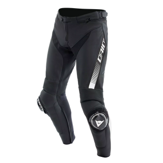 Dainese Super Speed Men's Leather Pants - Black/White