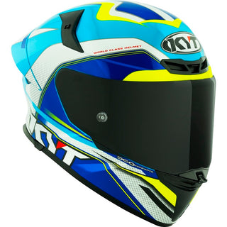 KYT TT Revo E06 Grand Prix Helmet - White/Blue