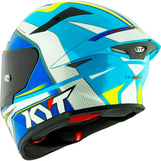 KYT TT Revo E06 Grand Prix Helmet - White/Blue