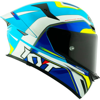 KYT TT Revo E06 Grand Prix Helmet - White/Blue