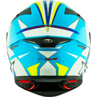 KYT TT Revo E06 Grand Prix Helmet - White/Blue