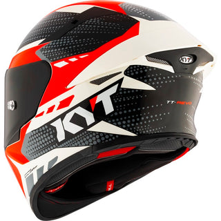 KYT TT Revo E06 Gear Black-Red Helmet - Black/Red