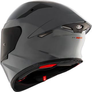 KYT TT Revo E06 Plain Helmet - Gorilla Grey