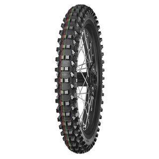 Mitas Terraforce MX MH Red & Green Stripe Motocross Tyre Front -  90/90-21 54M