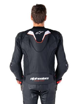 Alpinestars Missile V3 Ignition Leather Jacket - Black/White
