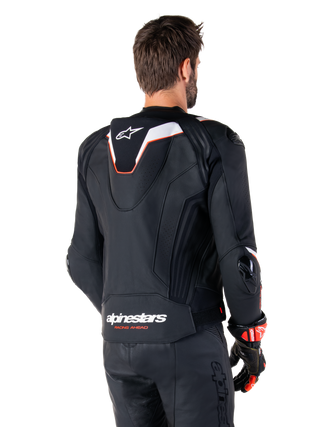 Alpinestars Missile V3 Ignition Leather Jacket - Black/White