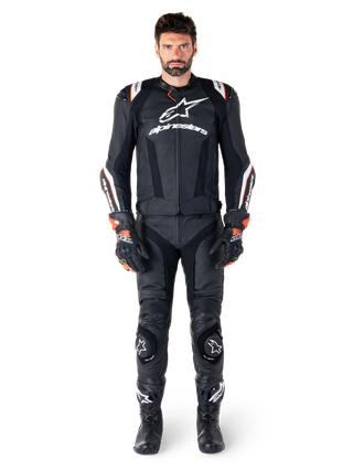 Alpinestars Missile V3 Ignition Leather Jacket - Black/White