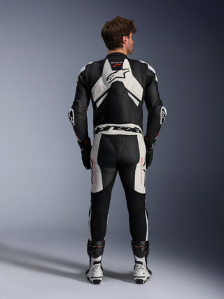 Alpinestars Gp Plus V4 Sprint One Piece Leather Suit - Black-White/Red-Fluro