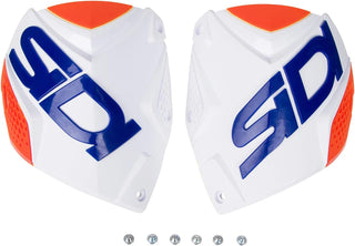 Sidi Crossfire 2 Shin Plate - White/Orange/Fluro Blue