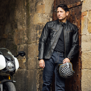 Merlin Blackbird Racer Open Face Helmet –  Black/Grey