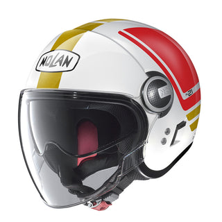 Nolan N21 Visor Open Face Flybridge Helmet - White/Red/Green/Gold