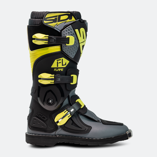 Sidi Flame Youth Boots - Black/Lime/Grey