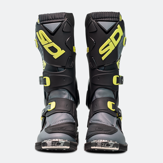 Sidi Flame Youth Boots - Black/Lime/Grey