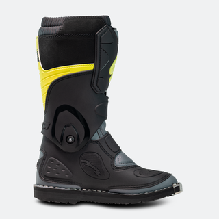 Sidi Flame Youth Boots - Black/Lime/Grey