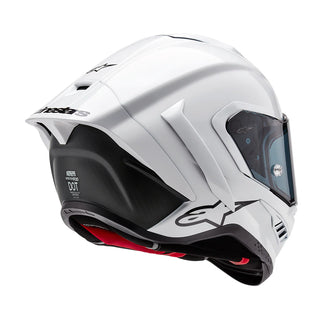 Alpinestars Supertech SR10 Solid ECE 22.06 Helmet - White Glossy/Black Matte