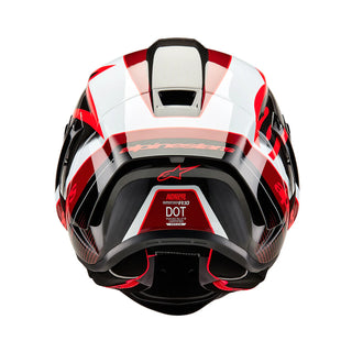 Alpinestars Supertech SR10 Team ECE 22.06 Helmet - Black/Carbon Red/White Glossy