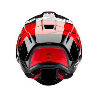 Alpinestars Supertech SR10 Element ECE 22.06 Helmet - Black/Carbon Bright Red/White Glossy