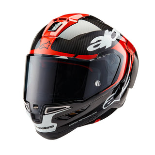Alpinestars Supertech SR10 Element ECE 22.06 Helmet - Black/Carbon Bright Red/White Glossy