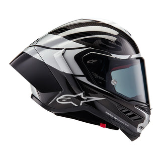 Alpinestars Supertech SR10 Element ECE 22.06 Helmet - Black/Carbon Silver/Black Glossy