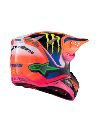 Alpinestars S-M10 Deegan Ece06 Helmet - Fluro-Orange/Purple/Fluro-Pink