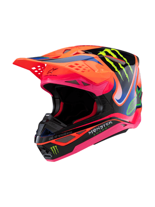 Alpinestars S-M10 Deegan Ece06 Helmet - Fluro-Orange/Purple/Fluro-Pink