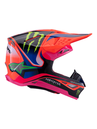Alpinestars S-M10 Deegan Ece06 Helmet - Fluro-Orange/Purple/Fluro-Pink
