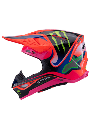 Alpinestars S-M10 Deegan Ece06 Helmet - Fluro-Orange/Purple/Fluro-Pink