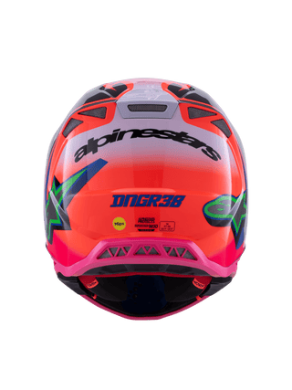 Alpinestars S-M10 Deegan Ece06 Helmet - Fluro-Orange/Purple/Fluro-Pink