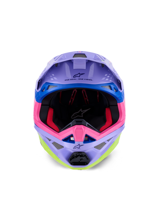 Alpinestars SM10 Jett Lawrence R01 Helmet - Purple/Fluro-Pink/Fluro-Yellow/Glossy