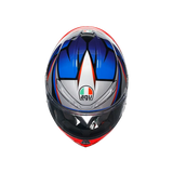AGV K6 S Slashcut Motorcycle Full Face Helmet - Blue/Red