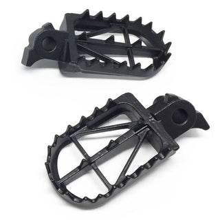 DRC Footpegs Wide Low -5mm YZ/WR250F/450F ,YZ250FX15-,YZ125/250 99 - 50mm CrMo Black