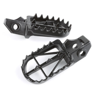 DRC Footpegs Wide Low -5mm KTM SX/SXF 16 - 50mm CrMo Black