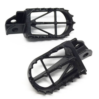 DRC Footpegs Wide KLX125/150,D-TRACKER125 - 50mm CrMo Black