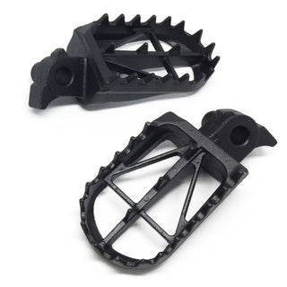 DRC HQV. TC/TE/SMR/WR/CR 125-510 08- - 50mm CrMo Wide Footpegs - Black