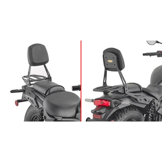 GIVI Backrest With Removable Luggage Rack - Kawasaki Eliminator 500 24-