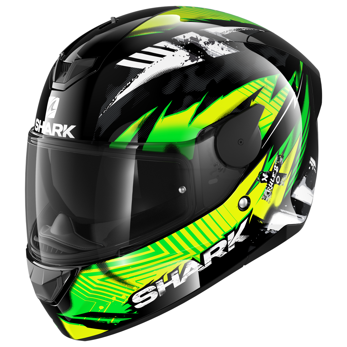 Shark D-Skwal 2 Penxa Helmet Black/Green/Yellow