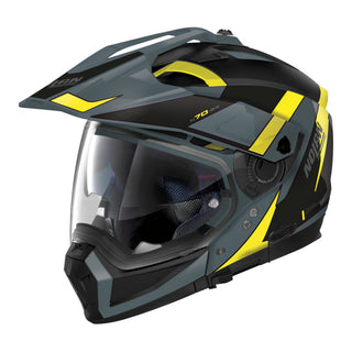 Nolan N70-2 X Adventure Skyfall Helmet - Grey Yellow Black