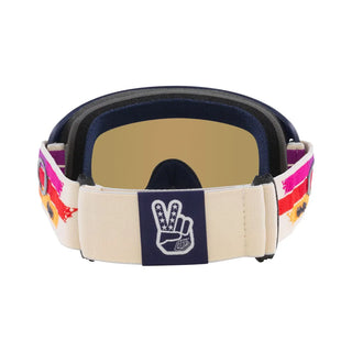 Oakley O Frame 2.0 Pro Troy Lee Designs Vanilla Sunrise Goggles With Black Ice Iridium Lens