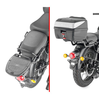 GIVI Specific Monolock Rear Rack - Royal Enfield Classic 350 22- Only With Passenger Seat (Use With Monolock Case Plate)
