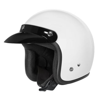 Dririder Base Open Face Road Helmet - White