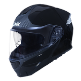 SMK Gullwing Motorcycle Modular Helmet (GL200) - Gloss Black