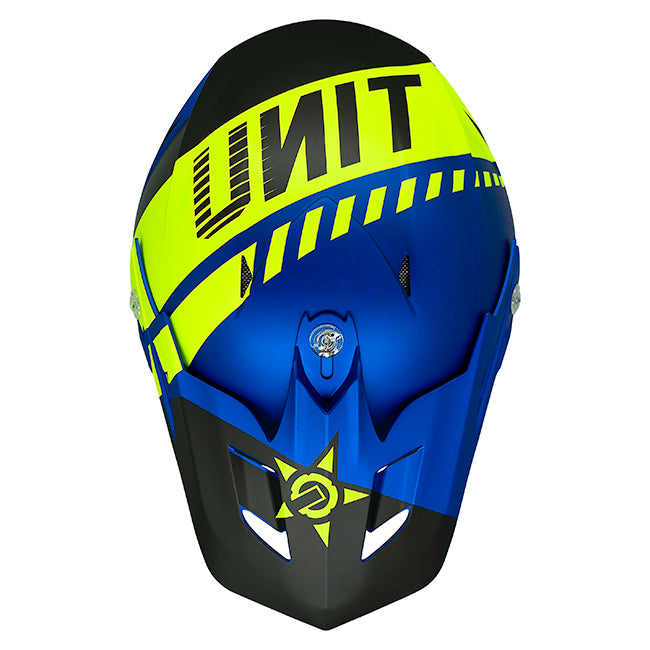 M2R EXO Unit Chaser PC-2F Motorcycle Helmet - Blue