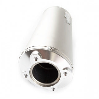 Lextek O41 Matt Stainless Steel Exhaust Silencer 4 Bolt Fixing