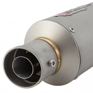 Lextek GP1 Matt Stainless Steel GP Stubby Exhaust Silencer 51mm