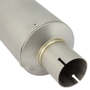 Lextek GP1 Matt Stainless Steel GP Stubby Exhaust Silencer 51mm