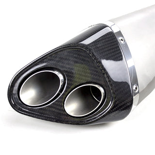 Lextek VP6 Matt Stainless Steel Tri Oval Exhaust Silencer 51mm